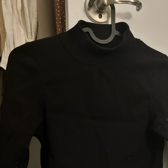 Black Turtleneck top (mock neck) - Picture 1 of 3